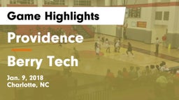 Providence  vs Berry Tech  Game Highlights - Jan. 9, 2018