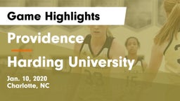 Providence  vs Harding University  Game Highlights - Jan. 10, 2020