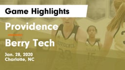 Providence  vs Berry Tech  Game Highlights - Jan. 28, 2020