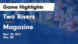 Two Rivers  vs Magazine  Game Highlights - Nov. 20, 2017
