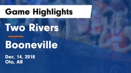 Two Rivers  vs Booneville  Game Highlights - Dec. 14, 2018