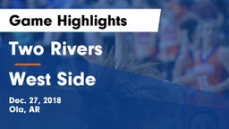 Two Rivers  vs West Side  Game Highlights - Dec. 27, 2018