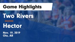 Two Rivers  vs Hector  Game Highlights - Nov. 19, 2019