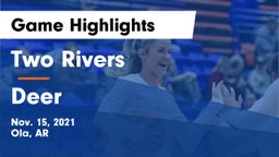 Two Rivers  vs Deer Game Highlights - Nov. 15, 2021