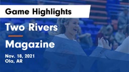 Two Rivers  vs Magazine  Game Highlights - Nov. 18, 2021
