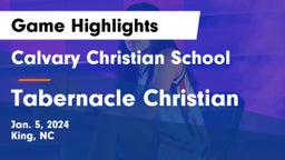 Calvary Christian School vs Tabernacle Christian Game Highlights - Jan. 5, 2024