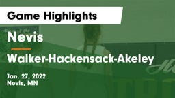 Nevis  vs Walker-Hackensack-Akeley  Game Highlights - Jan. 27, 2022