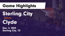 Sterling City  vs Clyde  Game Highlights - Dec. 2, 2023
