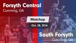 Matchup: Forsyth Central vs. South Forsyth  2016