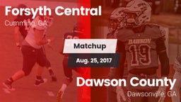 Matchup: Forsyth Central vs. Dawson County  2017