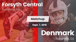 Matchup: Forsyth Central vs. Denmark  2018