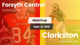 Matchup: Forsyth Central vs. Clarkston  2018