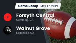 Recap: Forsyth Central  vs. Walnut Grove  2019