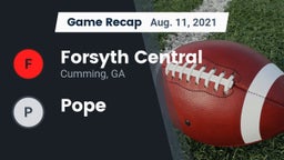 Recap: Forsyth Central  vs. Pope 2021