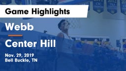 Webb  vs Center Hill  Game Highlights - Nov. 29, 2019