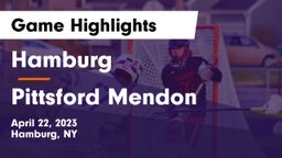 Hamburg  vs Pittsford Mendon Game Highlights - April 22, 2023