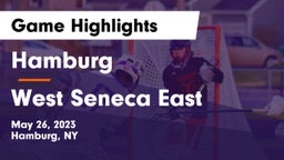 Hamburg  vs West Seneca East  Game Highlights - May 26, 2023