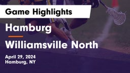 Hamburg  vs Williamsville North  Game Highlights - April 29, 2024
