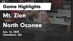 Mt. Zion  vs North Oconee  Game Highlights - Jan. 16, 2023