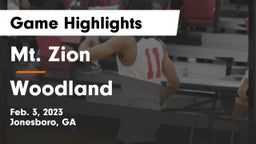 Mt. Zion  vs Woodland  Game Highlights - Feb. 3, 2023