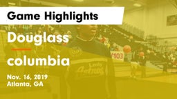 Douglass  vs columbia  Game Highlights - Nov. 16, 2019