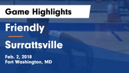 Friendly vs Surrattsville  Game Highlights - Feb. 2, 2018