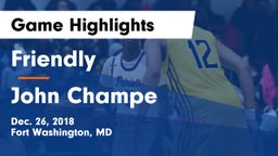 Friendly vs John Champe Game Highlights - Dec. 26, 2018