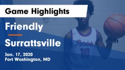 Friendly vs Surrattsville  Game Highlights - Jan. 17, 2020