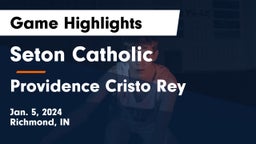 Seton Catholic  vs Providence Cristo Rey  Game Highlights - Jan. 5, 2024