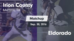 Matchup: Irion County High vs. Eldorado 2016