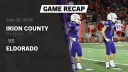 Recap: Irion County  vs. Eldorado 2016