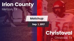 Matchup: Irion County High vs. Christoval  2017