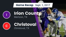Recap: Irion County  vs. Christoval  2017