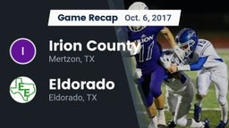 Recap: Irion County  vs. Eldorado  2017