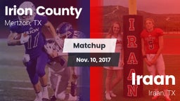 Matchup: Irion County High vs. Iraan  2017