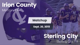 Matchup: Irion County High vs. Sterling City  2019