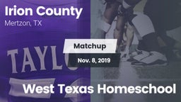 Matchup: Irion County High vs. West Texas Homeschool 2019