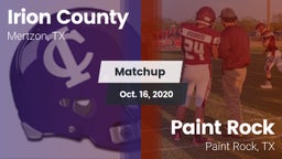 Matchup: Irion County High vs. Paint Rock  2020