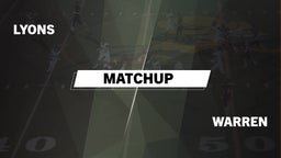 Matchup: Lyons  vs. Warren  2016