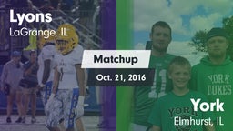 Matchup: Lyons  vs. York  2016