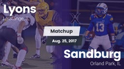 Matchup: Lyons vs. Sandburg  2017