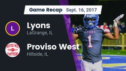 Recap: Lyons  vs. Proviso West  2017