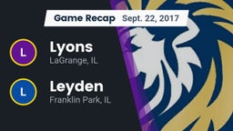 Recap: Lyons  vs. Leyden  2017