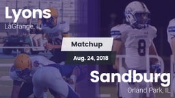 Matchup: Lyons vs. Sandburg  2018