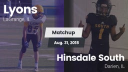 Matchup: Lyons vs. Hinsdale South  2018