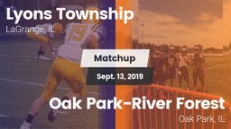 Matchup: Lyons vs. Oak Park-River Forest  2019