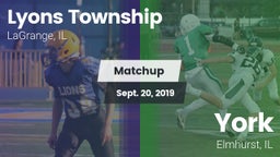 Matchup: Lyons vs. York  2019