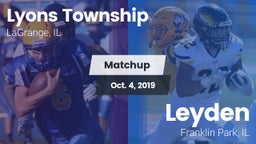 Matchup: Lyons vs. Leyden  2019