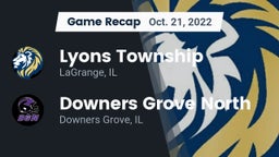 Recap: Lyons Township  vs. Downers Grove North  2022