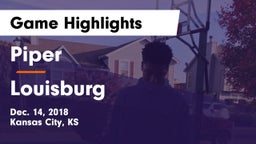 Piper  vs Louisburg  Game Highlights - Dec. 14, 2018